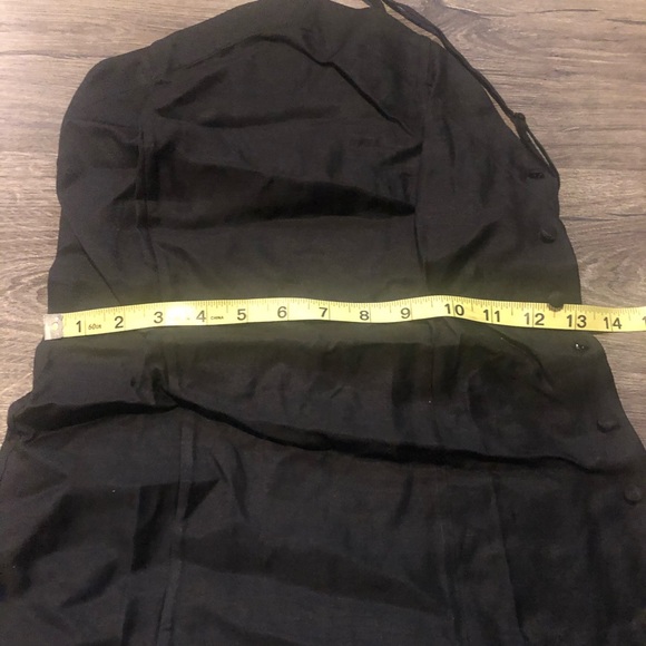 Revolve Capulet Halter Button Black Dress Linen XS - Picture 7 of 7